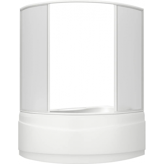 Акриловая ванна BAS Вектра R 150x95 см, угловая, с каркасом, асимметричная