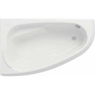 Акриловая ванна CERSANIT Joanna L 140x90 см, угловая, с ножками, ультрабелая, асимметричная