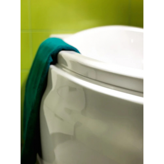 Акриловая ванна CERSANIT Joanna L 160x95 см, угловая, с ножками, ультрабелая, асимметричная