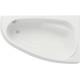 Акриловая ванна CERSANIT Joanna R 140x90 см, угловая, с ножками, ультрабелая, асимметричная