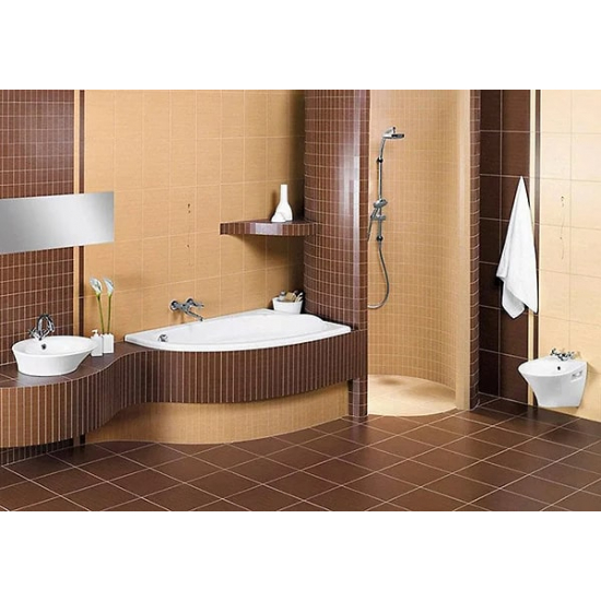 Акриловая ванна CERSANIT Joanna R 160x95 см, угловая, с ножками, асимметричная