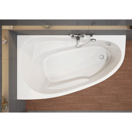 Акриловая ванна CERSANIT Joanna WA-JOANNA*140-L 140x90 см, без опоры угловая, асимметричная