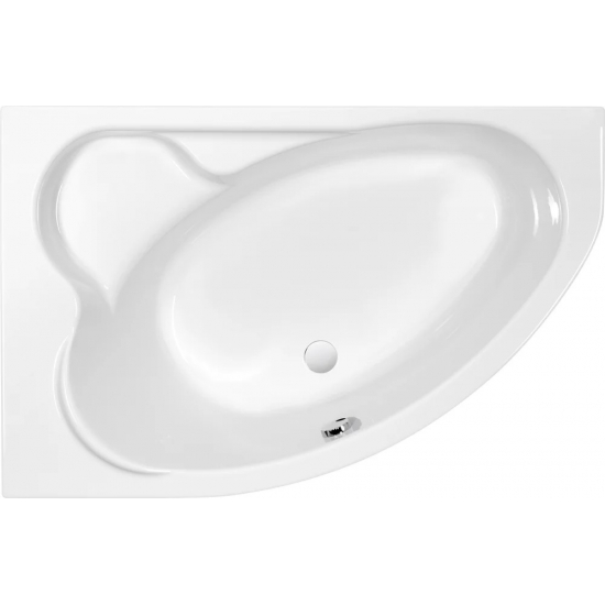 Акриловая ванна CERSANIT Kaliope New L 153x100 см, угловая, с каркасом, асимметричная