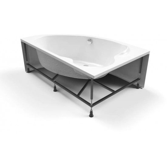 Акриловая ванна CERSANIT Kaliope R 170x110 см, с каркасом, асимметричная