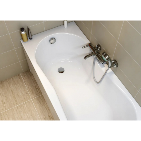 Акриловая ванна CERSANIT Nike 150x70 см, с каркасом, ультрабелая