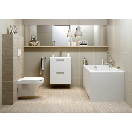 Акриловая ванна CERSANIT Nike 63347 (WP-NIKE*170) без опоры 170x70 см, ультрабелая