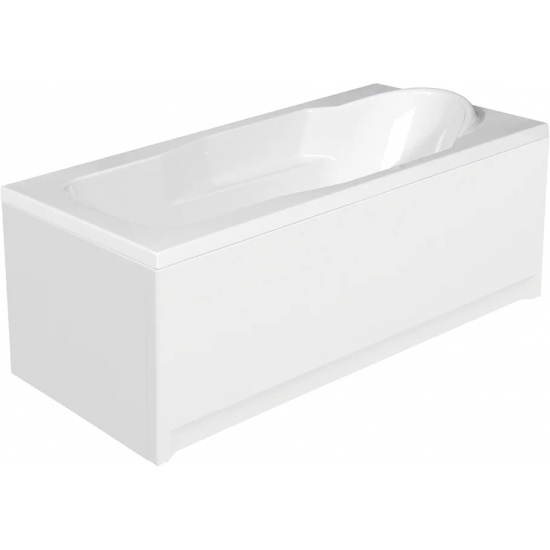 Акриловая ванна CERSANIT Santana 160x70 см, с каркасом, ультрабелая