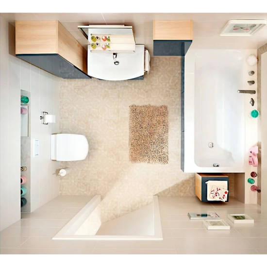 Акриловая ванна CERSANIT Smart L 170x80 см, с ножками