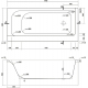 Акриловая ванна CERSANIT Smart L 170x80 см, с ножками