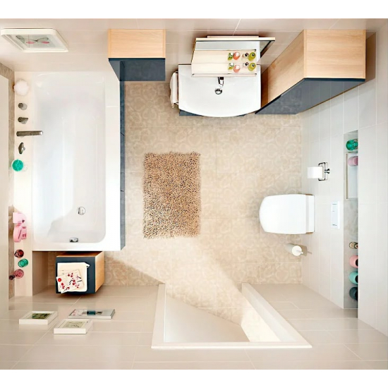 Акриловая ванна CERSANIT Smart R 170x80 см, с ножками