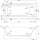 Акриловая ванна CERSANIT Smart R 170x80 см, с ножками