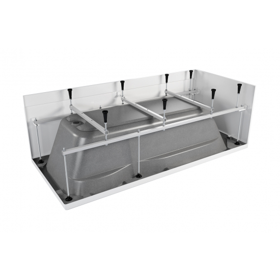 Акриловая ванна МЕТАКАМ Comfort Maxi 180x80 см, c каркасом