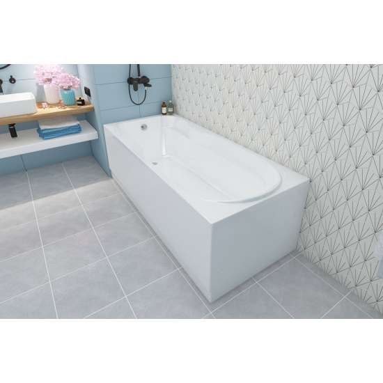 Акриловая ванна МЕТАКАМ Comfort Maxi 180x80 см, c каркасом