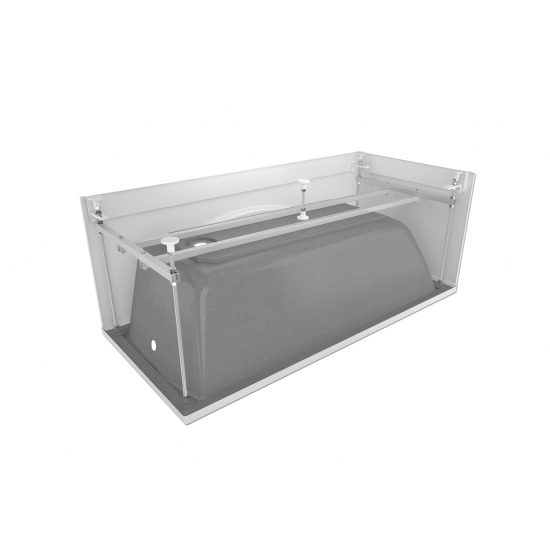 Акриловая ванна МЕТАКАМ Standart 150x70 см, c каркасом