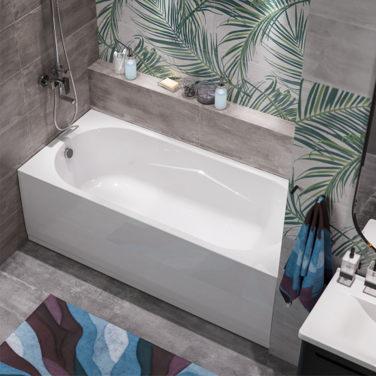 Акриловая ванна MIRSANT Каспий 170x75 Premium