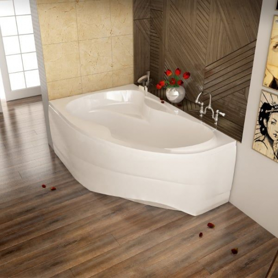 Акриловая ванна MIRSANT Ливадия 160x100 Premium, левая