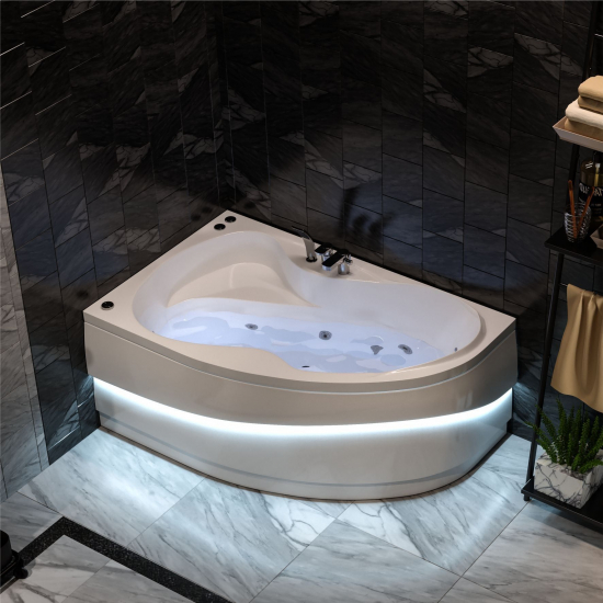 Акриловая ванна MIRSANT Ливадия 160x100 Premium, левая