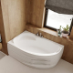 Акриловая ванна MIRSANT Массандра 170x110 Premium, левая