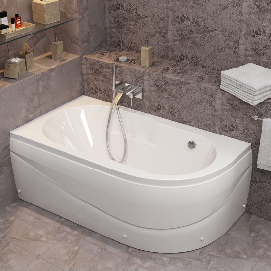 Акриловая ванна MIRSANT Небуг 150x80 Premium, левая