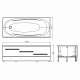 Акриловая ванна NOVA Easy 170x70