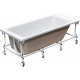 Акриловая ванна ROCA Easy 180x80 см, с каркасом