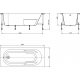 Акриловая ванна ROCA Genova-N ZRU9302894 без опоры 150x75 см