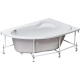 Акриловая ванна ROCA Luna 248641000 R без опоры 170x115 см, угловая, асимметричная