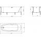Акриловая ванна ROCA Sureste ZRU9302769 без опоры 170x70 см, с ручками