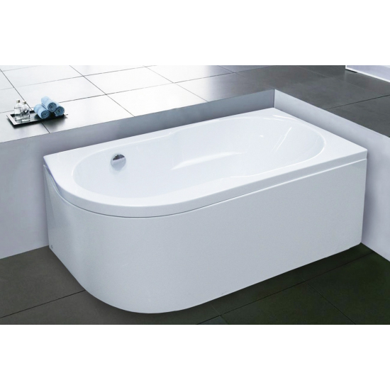 Акриловая ванна ROYAL BATH Azur RB 614200 R 140x80 см, угловая, с каркасом, асимметричная