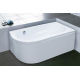 Акриловая ванна ROYAL BATH Azur RB 614200 R 140x80 см, угловая, с каркасом, асимметричная