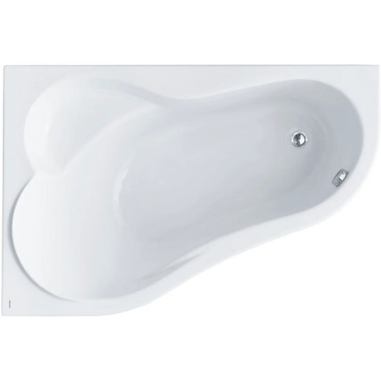 Акриловая ванна SANTEK Ибица L 150x100 см, угловая, с каркасом, асимметричная