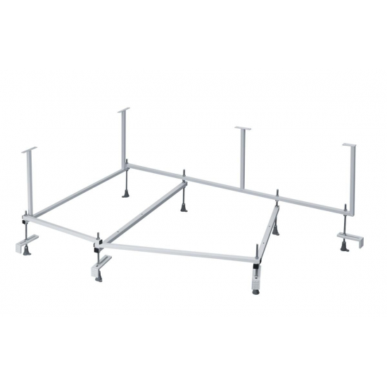 Акриловая ванна SANTEK Ибица L 150x100 см, угловая, с каркасом, асимметричная