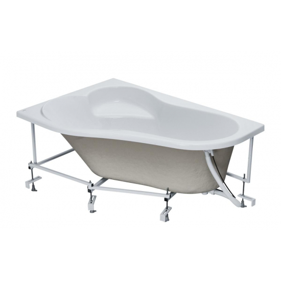 Акриловая ванна SANTEK Ибица L 150x100 см, угловая, с каркасом, асимметричная
