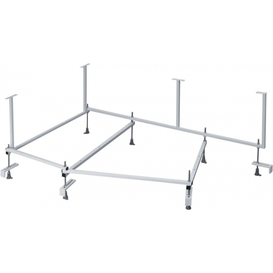 Акриловая ванна SANTEK Ибица XL L 160x100 см, угловая, с каркасом, асимметричная