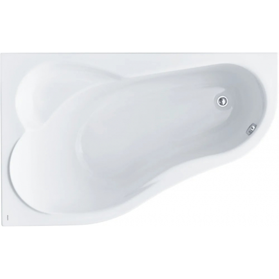 Акриловая ванна SANTEK Ибица XL L 160x100 см, угловая, с каркасом, асимметричная