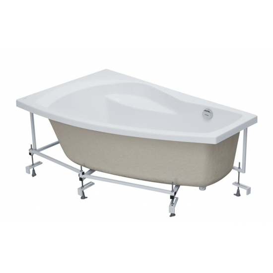 Акриловая ванна SANTEK Майорка L 150х90 см, угловая, с каркасом, асимметричная