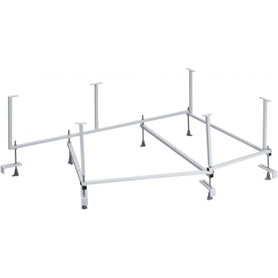 Акриловая ванна SANTEK Майорка R 150х90 см, угловая, с каркасом, асимметричная