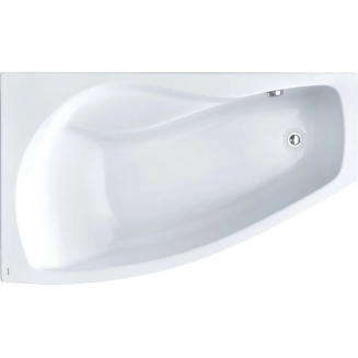 Акриловая ванна SANTEK Майорка XL L 160х95 см, угловая, с каркасом, асимметричная