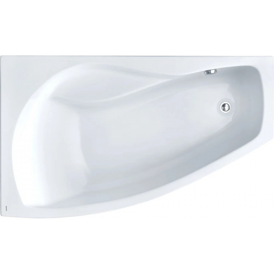 Акриловая ванна SANTEK Майорка XL L 160х95 см, угловая, с каркасом, асимметричная
