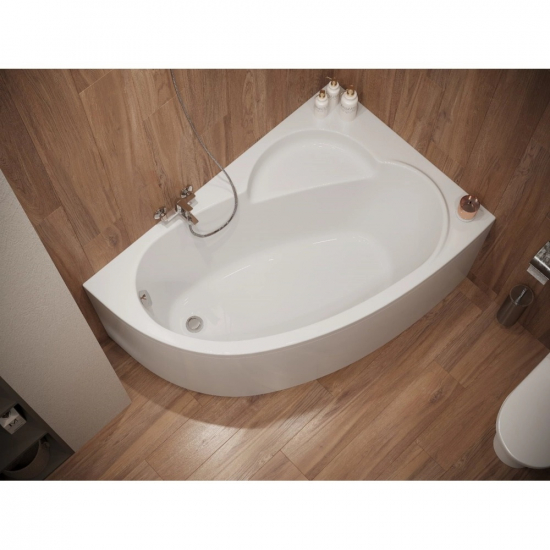 Акриловая ванна SANTEK Шри-Ланка R 150x100 см, угловая, с каркасом, асимметричная