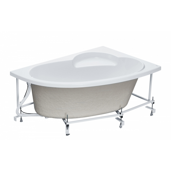 Акриловая ванна SANTEK Шри-Ланка R 150x100 см, угловая, с каркасом, асимметричная