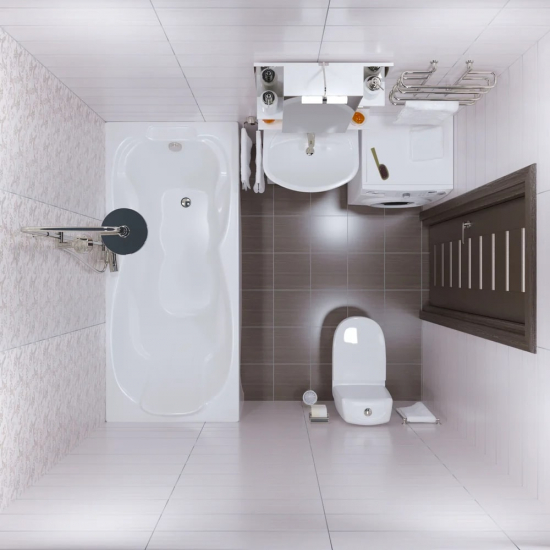 Акриловая ванна ТРИТОН Цезарь Экстра 180x80 см, с каркасом