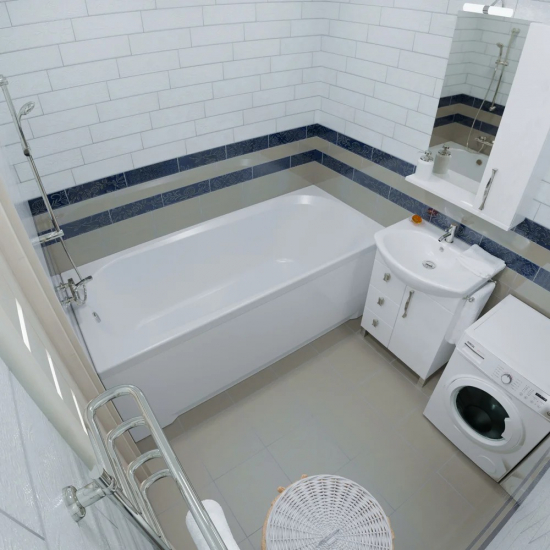 Акриловая ванна ТРИТОН Дина 170x75 см, с каркасом