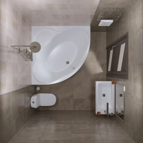 Акриловая ванна ТРИТОН Грация Щ0000048049 без опоры 140x140 см, угловая