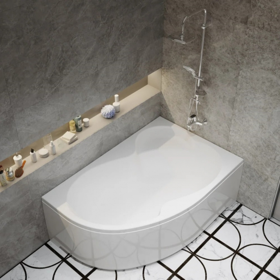 Акриловая ванна ТРИТОН Мари Щ0000046123 L без опоры 170x110 см, угловая, асимметричная