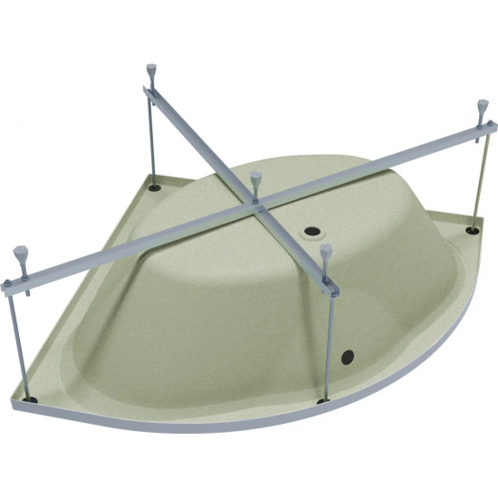 Акриловая ванна ТРИТОН Сабина Экстра без опоры 160x160 см, угловая, четверть круга