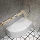 Акриловая ванна ТРИТОН София R 170x95 см, угловая, с каркасом, асимметричная