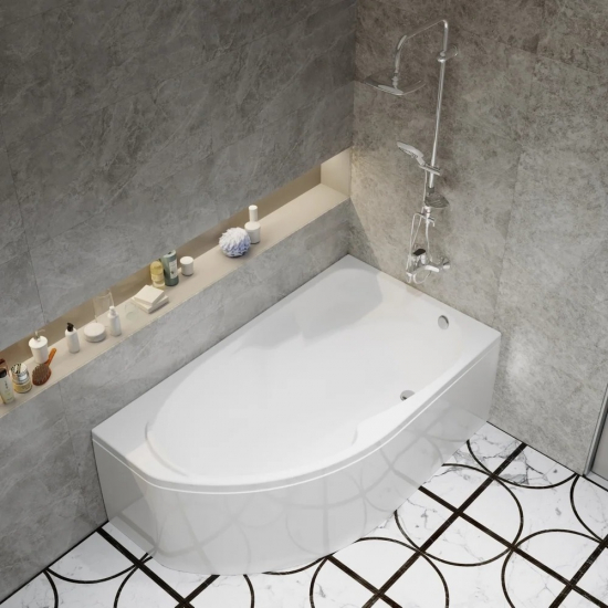 Акриловая ванна ТРИТОН София Щ0000046120 R без опоры 170x95 см, угловая, асимметричная