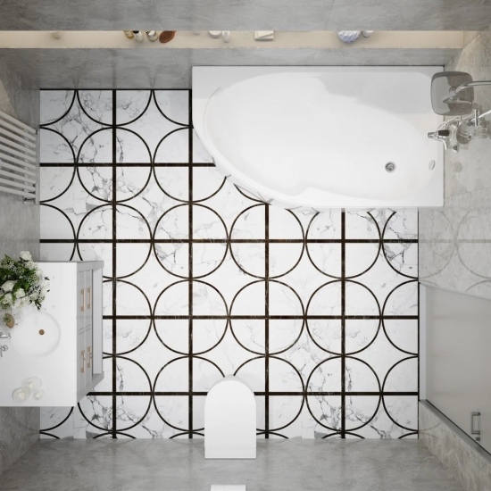 Акриловая ванна ТРИТОН София Щ0000046120 R без опоры 170x95 см, угловая, асимметричная