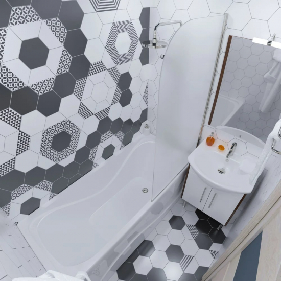 Акриловая ванна ТРИТОН Стандарт 140x70 см, с ножками